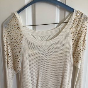 Off white sweater with tank